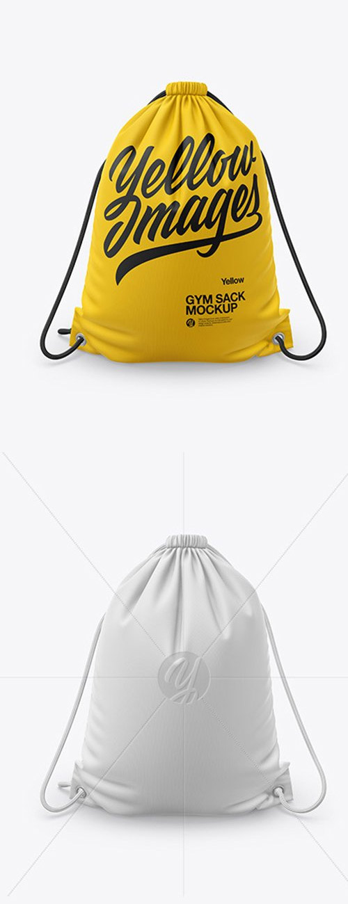 Gym Sack Mockup Front View 54934