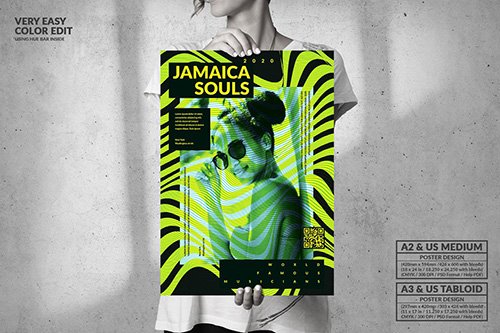 Jamaica Souls Event - Big Music Poster Design