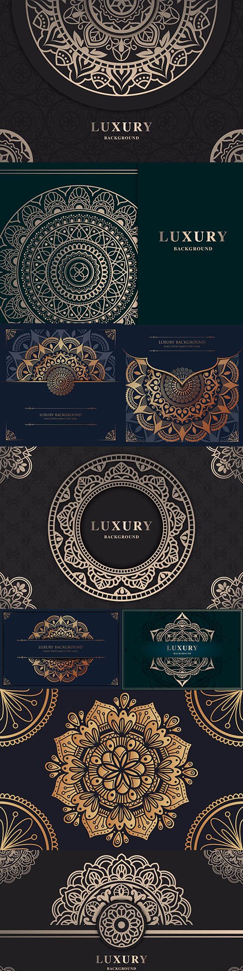 Luxury mandala gold design oriental pattern