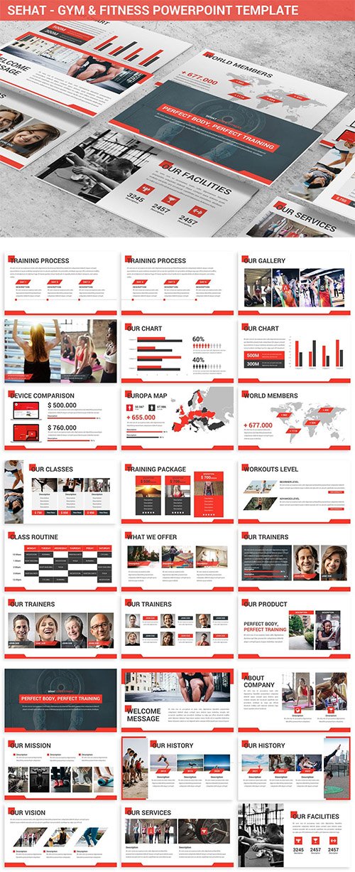 Sehat - Strong Powerpoint Template