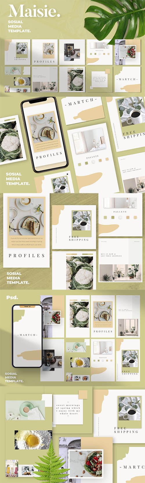 Maisie - Lookbook Social Media Templates