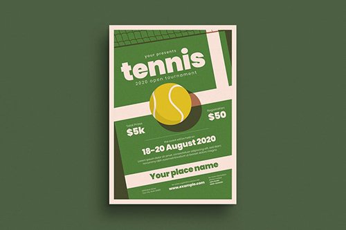 Tennis Tournament Event Flyer