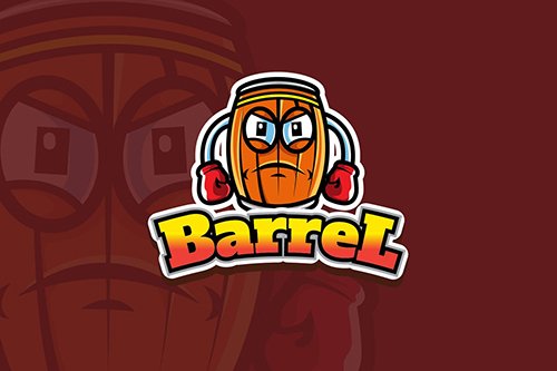 Barrel - Mascot Logo