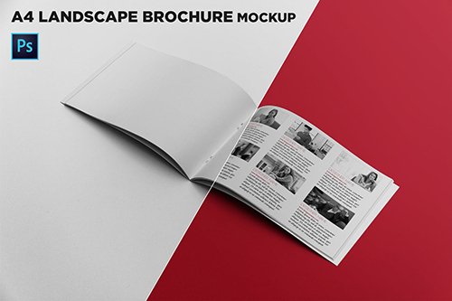 Open Landscape Brochure Mockup