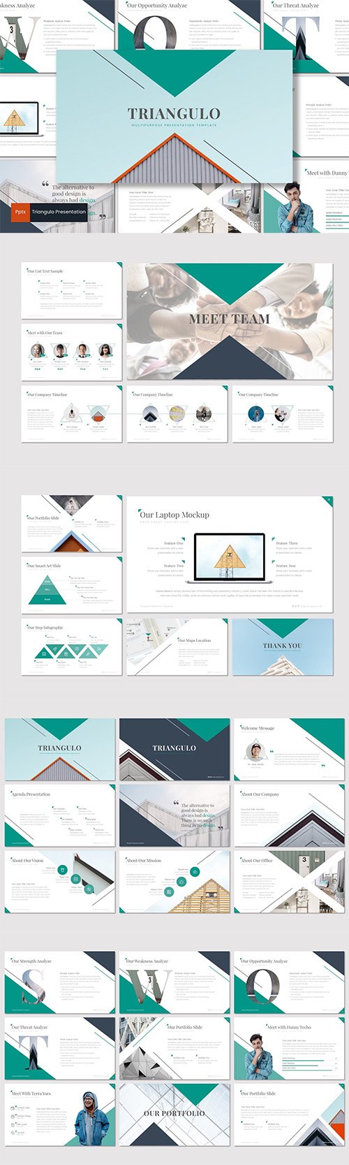 Triangulo - PowerPoint, Keynote and Google Slides Template