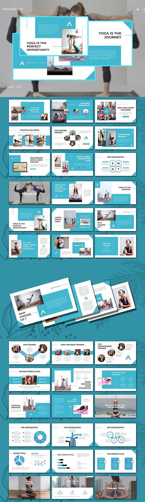 Yukolga - Yoga Trainer Powerpoint, Keynote and Google Slides Template