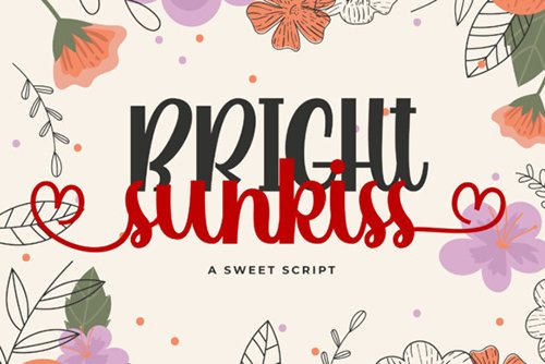 Bright Sunkiss Font