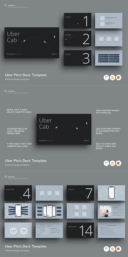 Based on UBER Pitch Deck Template