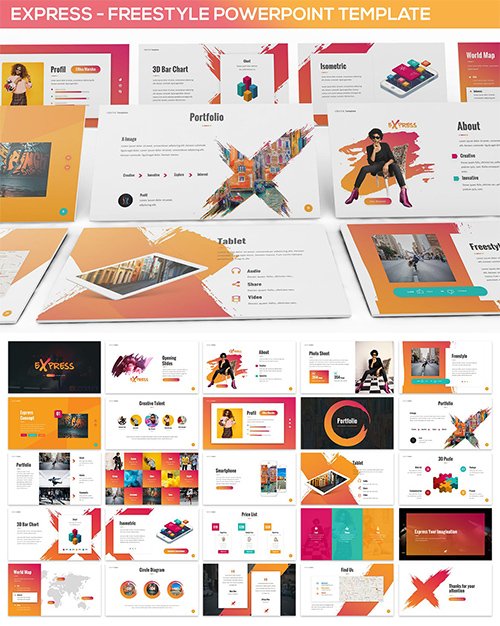 Express - Freestyle Powerpoint Template