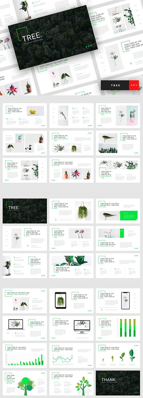 Tree - Green Energy PowerPoint, Keynote and Google Slides Template