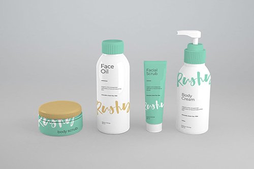 PSD Cosmetic Packaging Mockups