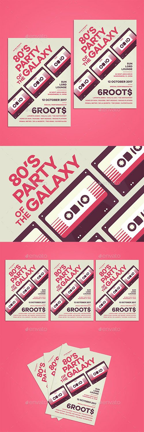 80's Party Flyer 20401393