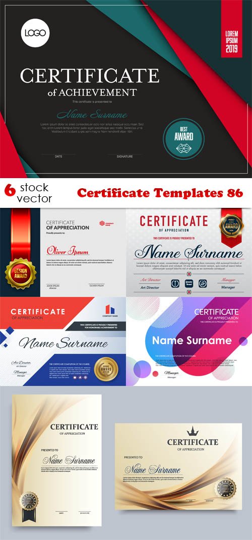 Vectors - Certificate Templates 86