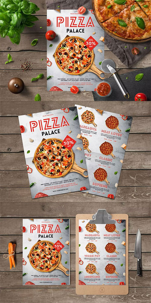 Pizza Flyer Menu 2406561