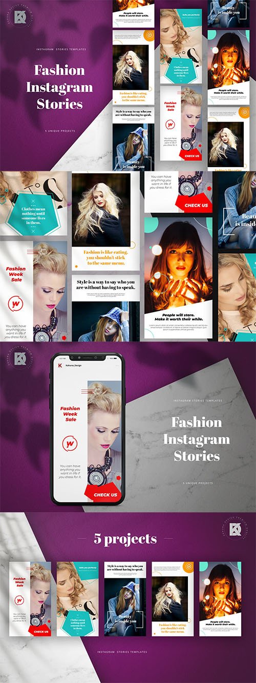 Instagram Stories Fashion Quote Pack
