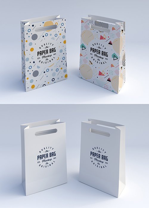 Two Paper Bags Mockup 241463497