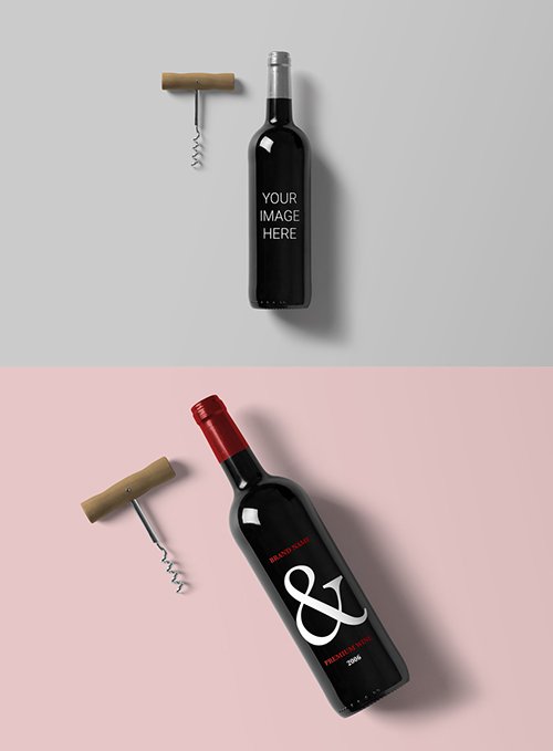 Wine Bottle Mockup 227353402