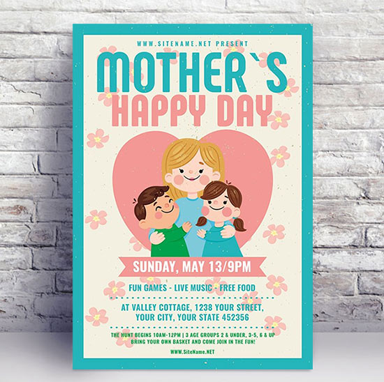 Psd Template - Mothers Day Brunch Flyer