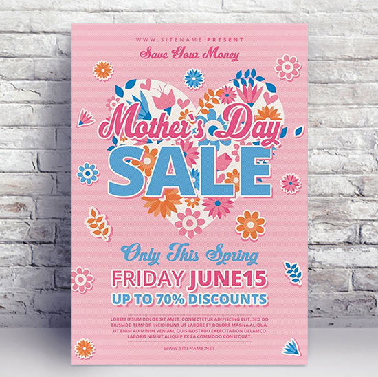 Flyer Psd - Mothers Day Sale Event