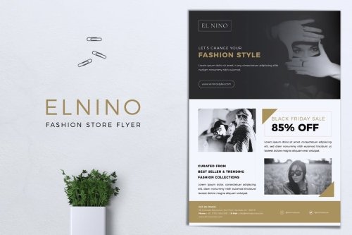 ELNINO Fashion Store Flyer PSD