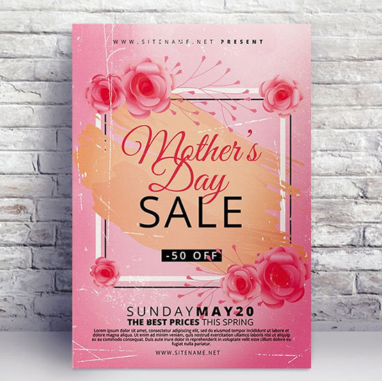 Psd Template - Mothers Day Sale Flyer