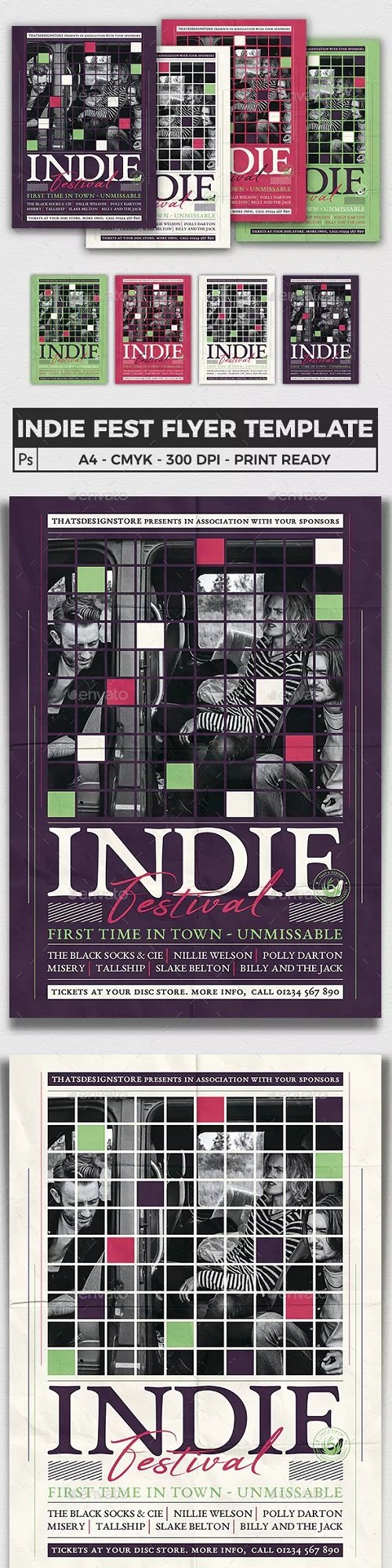 Indie Fest Flyer Template V5 23180878