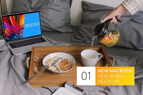 New MacBook 13 at Home Real World Mock-up