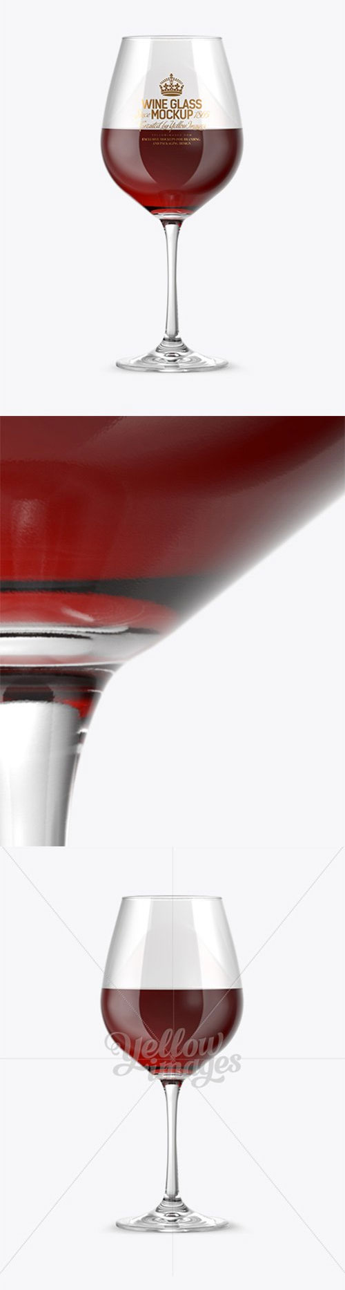 Red Wine Glass Mockup 14194
