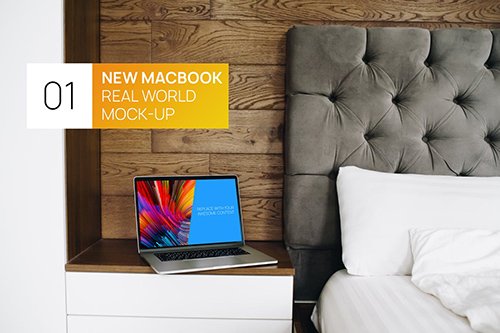 Interior MacBook Pro Touchbar Real World Mock-up
