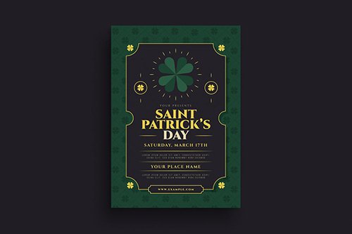 Saint Patrick Day Event Flyer PSD