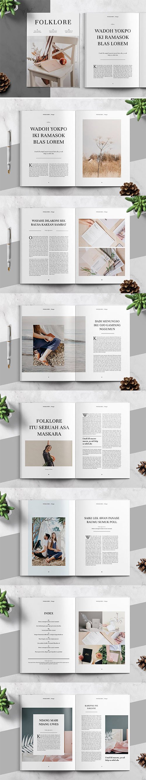 FOLKLORE - Clean and Minimal Magazine Template