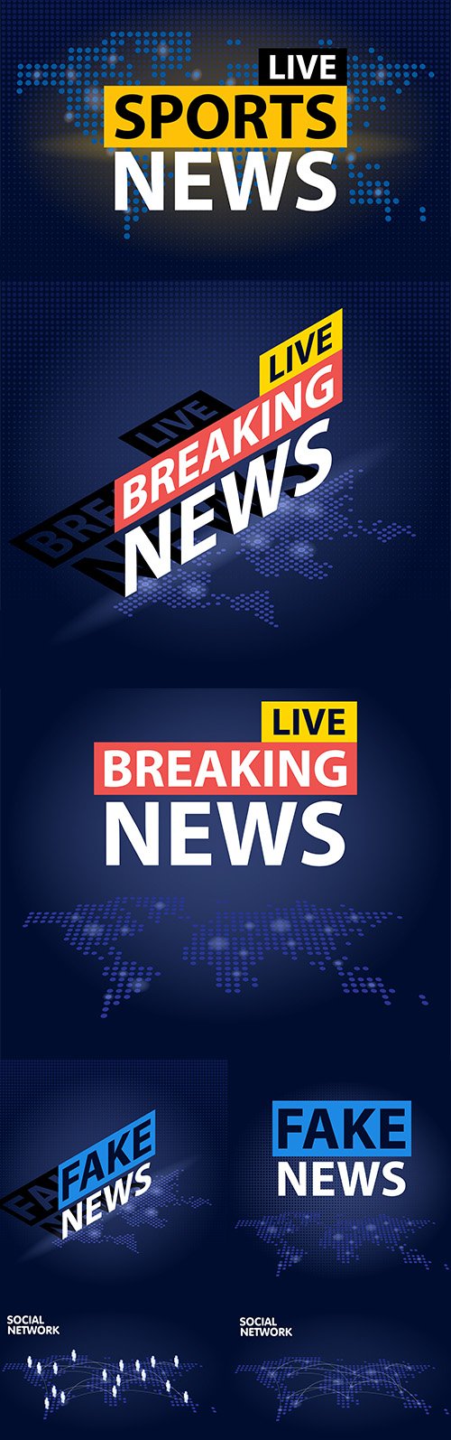 Live Breaking News Background