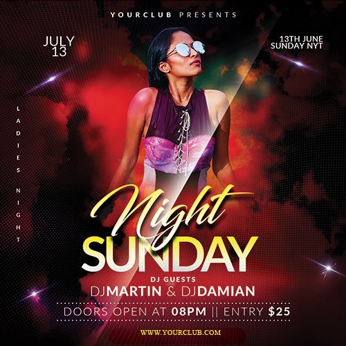 Sunday Night - Premium flyer psd template