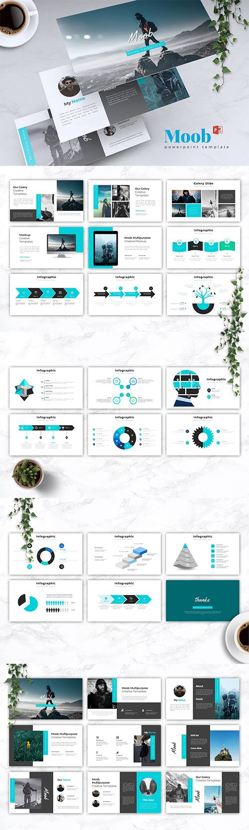 MOOB - Creative Powerpoint, Keynote and Google Slides Templates