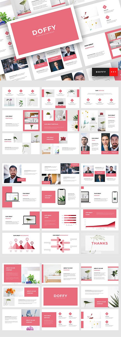 Doffy - Creative Powerpoint, Keynote and Google Slides Templates