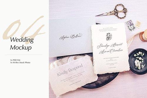 Wedding Photo Mockup 04 PSD