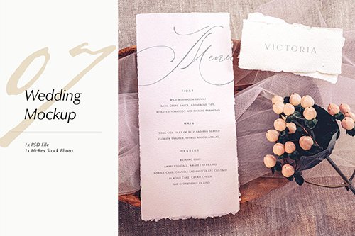 Wedding Photo Mockup 07 PSD