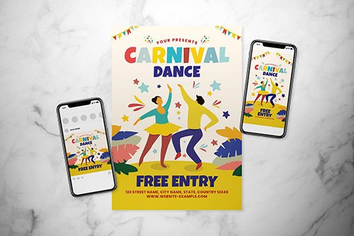 Carnival Dance Flyer Set