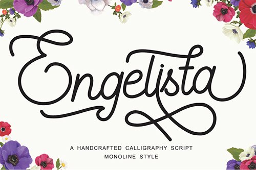 Engelista - Handcrafted Calligraphy Script Font