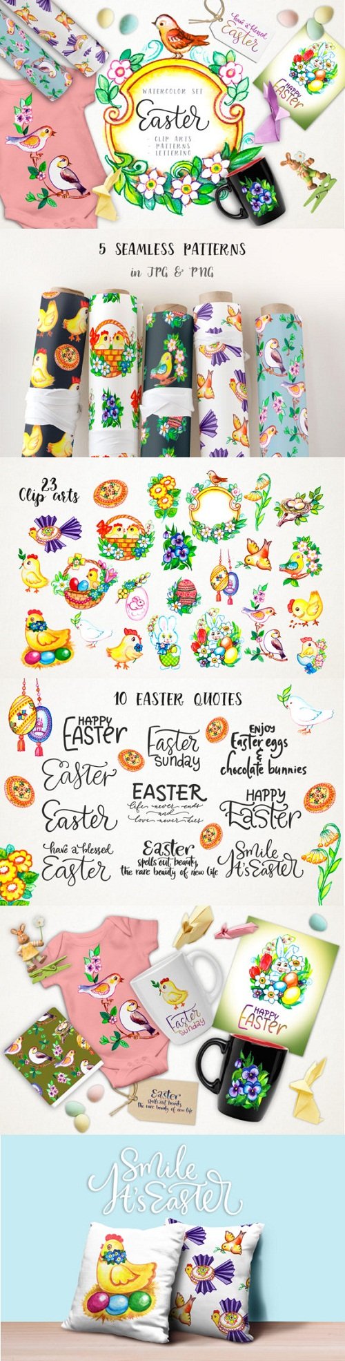 Easter Watercolor Set