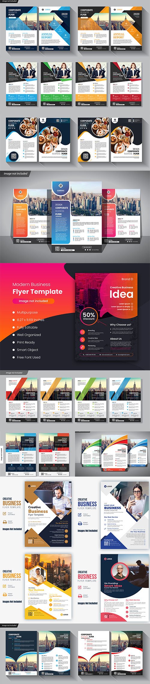 Flyer Business Corporate Set