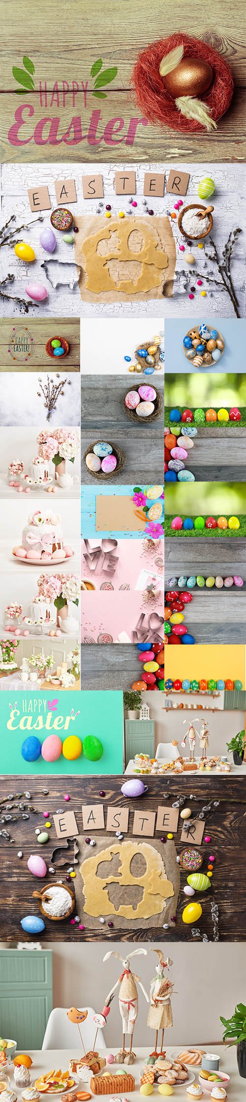 Happy Easter Holiday Decorations Bundle - Premium UHQ JPEG Stock Photo