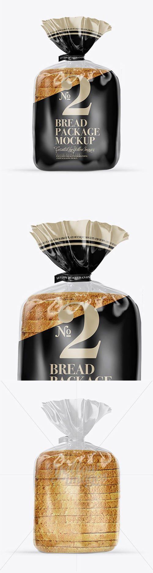 Bread Package With Clip Mockup