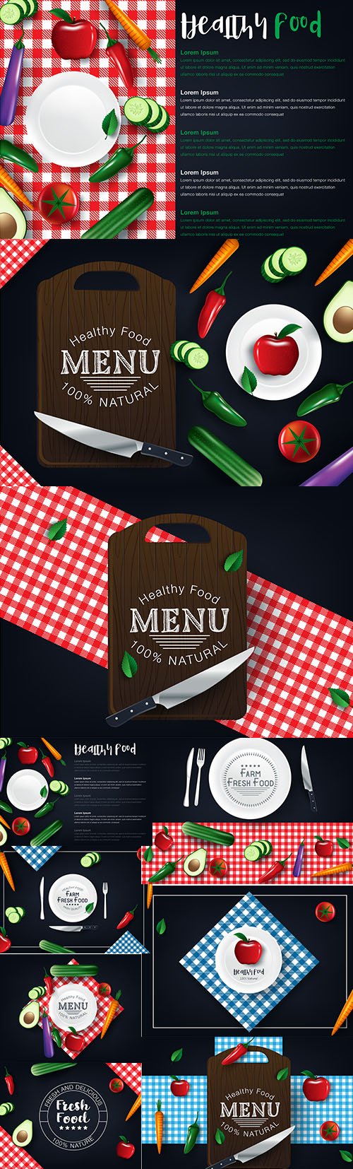 Healthy Vegetables Food Banners