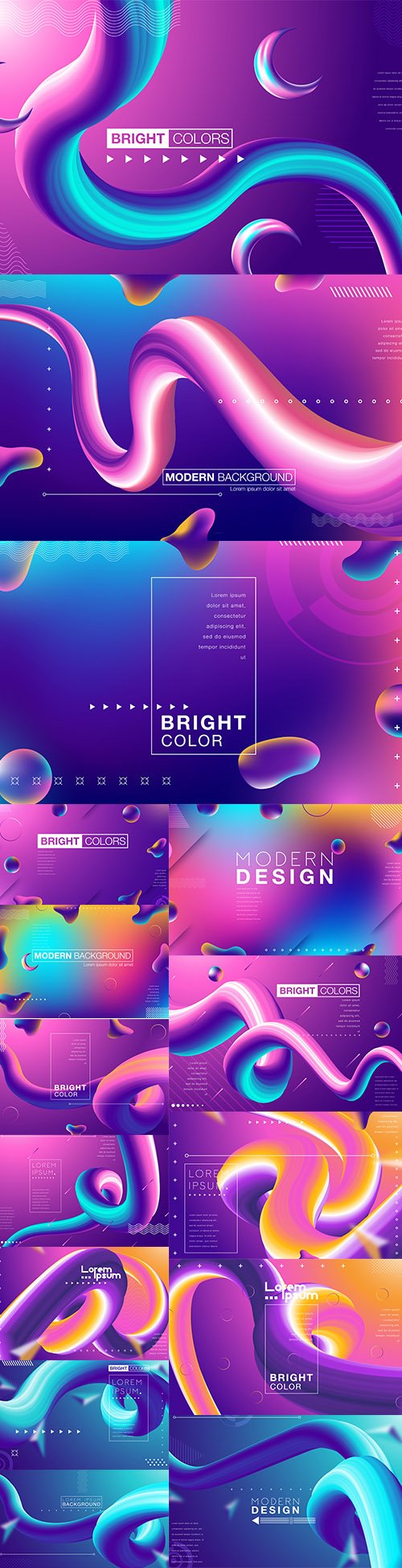 Abstract Gradient Illustrations