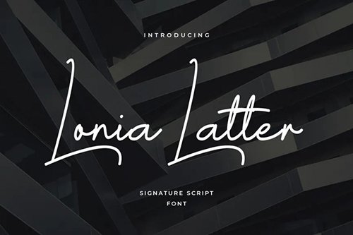 Lonia Letter Font