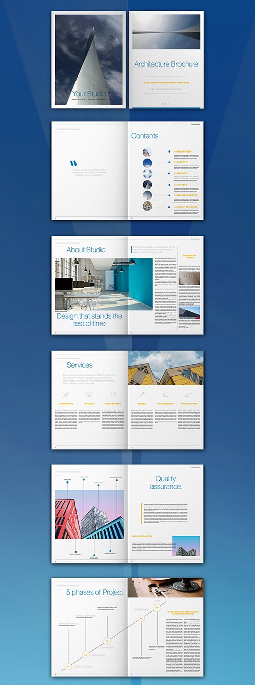 Architecture Brochure Layout 317287136