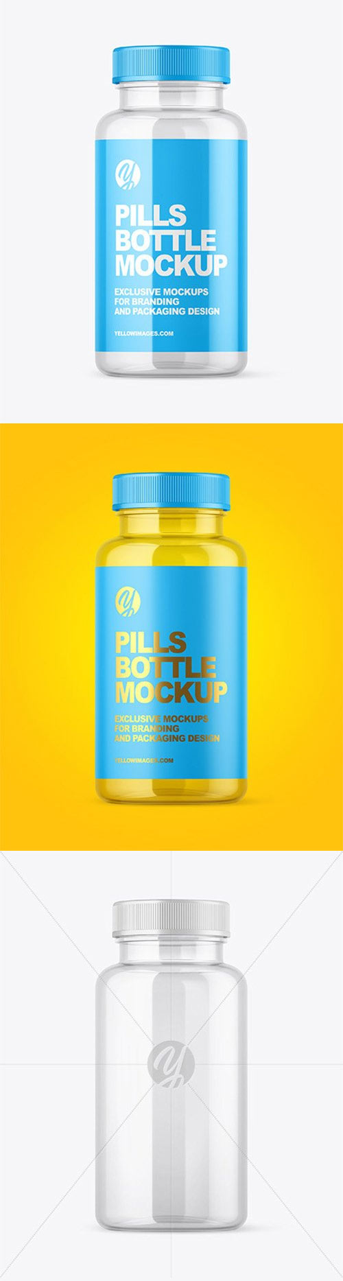 Empty Pills Bottle Mockup 54851