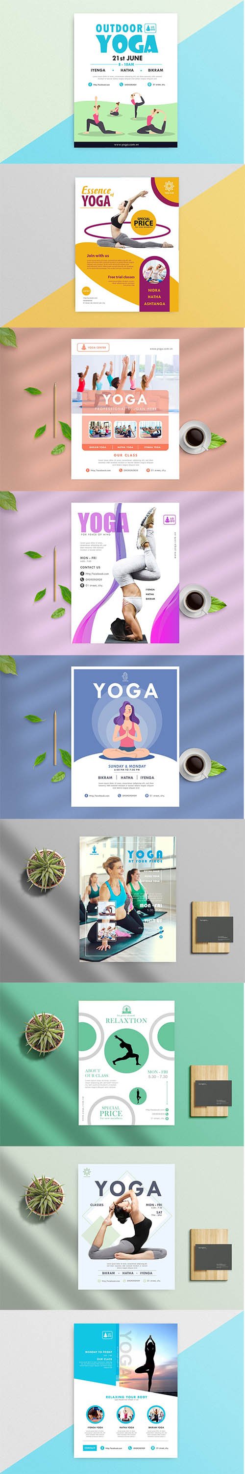 9 Yoga Flyers