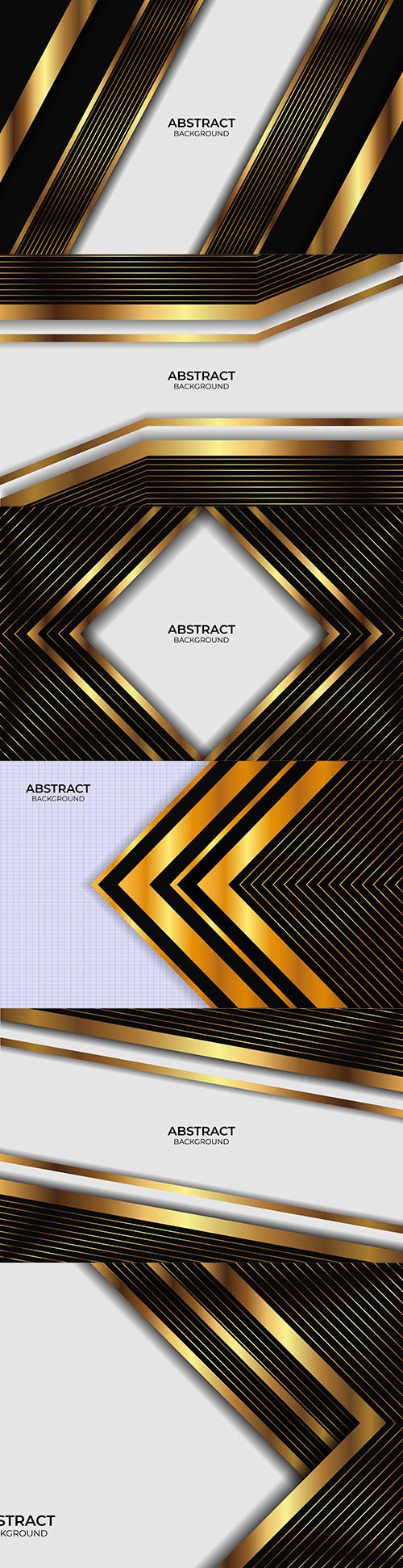 Luxury line design gold black background